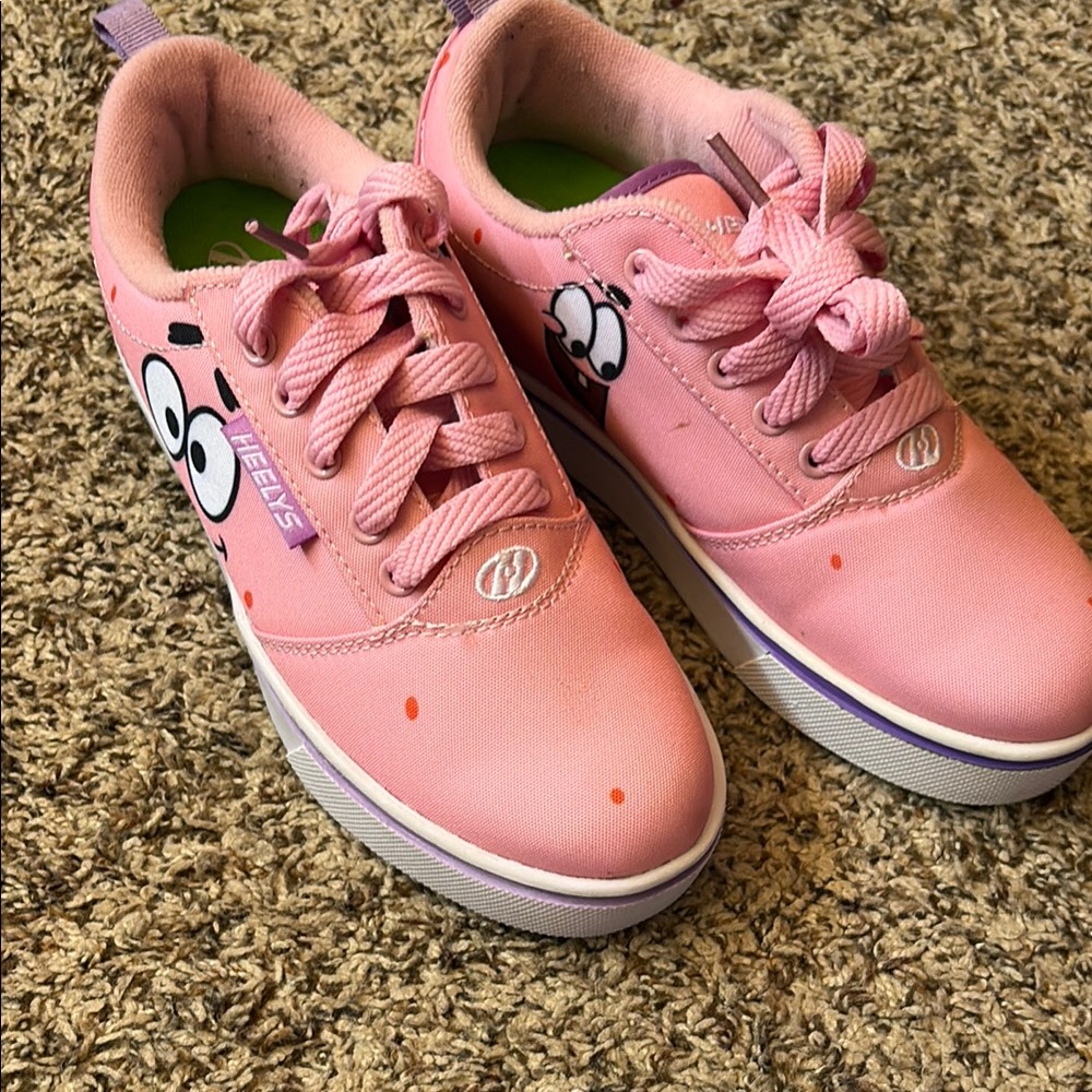 Heelys Pink and Purple Sneakers with Cartoon Design
